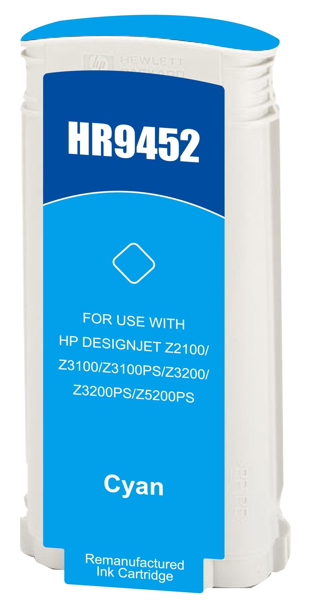 Remanufactured HP C9452A Cyan Wide Format Ink Ctg HP 70