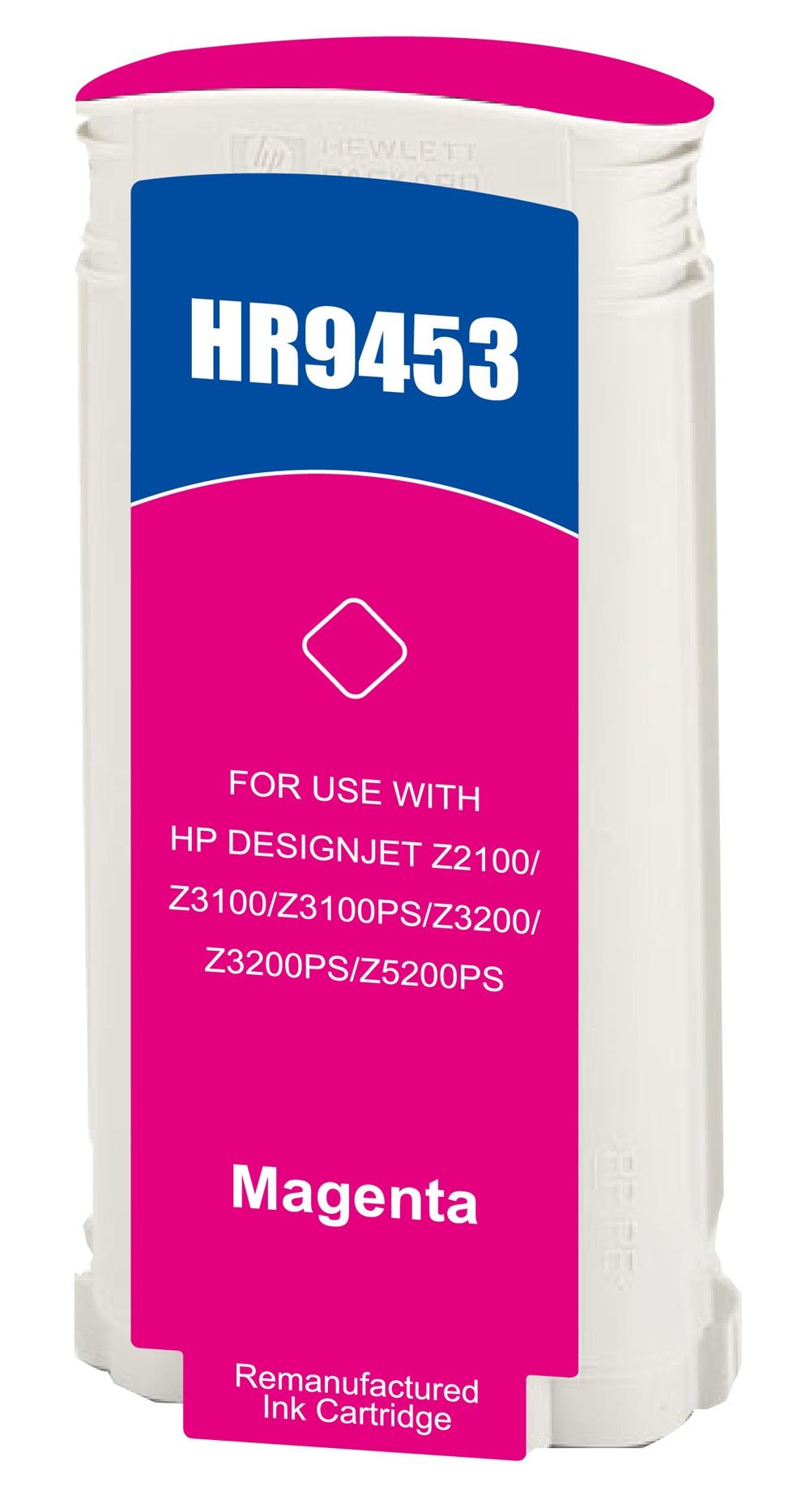 Remanufactured HP C9453A Magenta Wide Format Ink Ctg HP 70