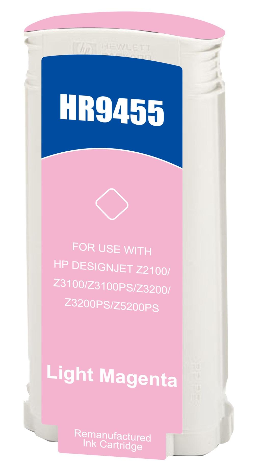 Remanufactured HP C9455A Lt Magenta Wide Format Ink Ctg HP 70