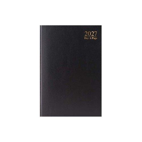 A4 2027 Day a Page Diary - Sat / Sun Split - Black (1)