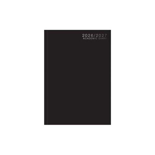 Academic Diary A5 WTV Casebound 26-27 Black