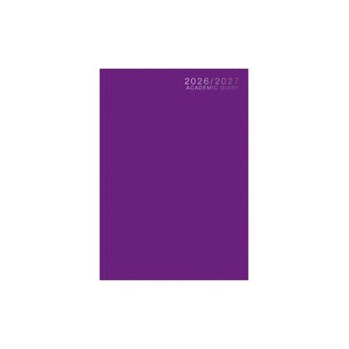 Academic Diary A5 WTV Casebound 26-27 Purple