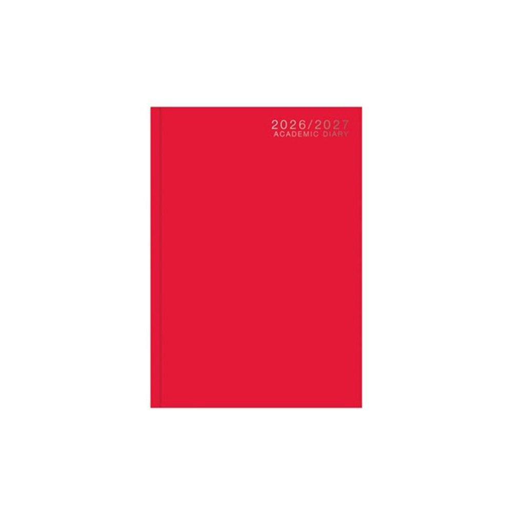 Academic Diary A5 WTV Casebound 26-27 Red