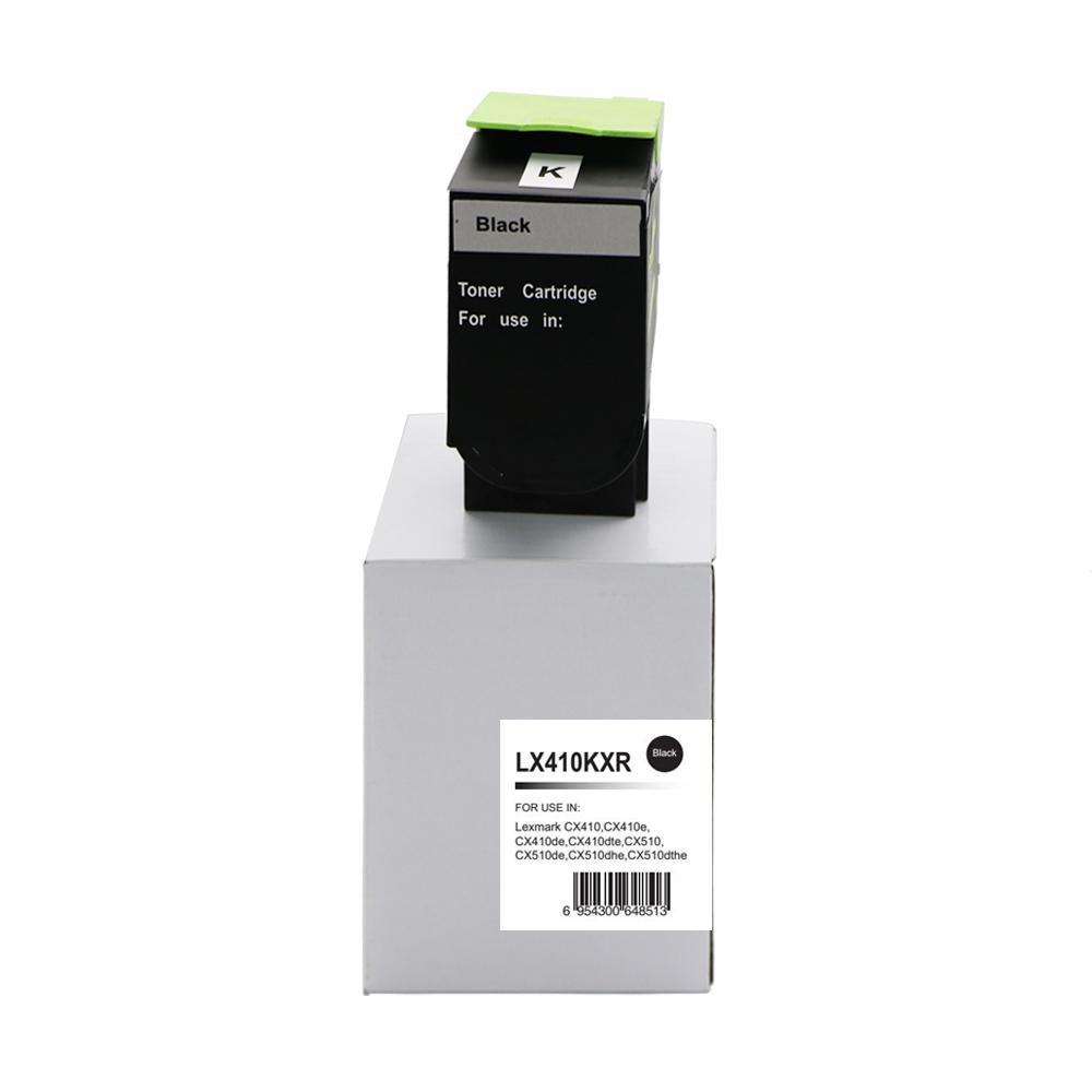 Remanufactured Lexmark CX410 High Yield Black Toner 80C2HK0 802HK