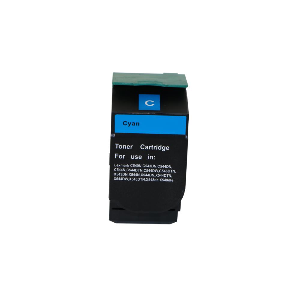 Remanufactured Lexmark C544 High Yield Cyan Toner C544XICG C544X2CG