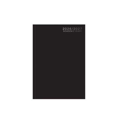 Academic Diary A4 WTV Casebound 26-27 Black
