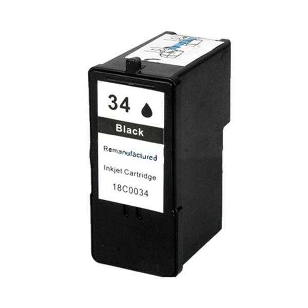 Remanufactured Lexmark 18C0034 Black Ink Ctg [R-LX34(18C0034)]