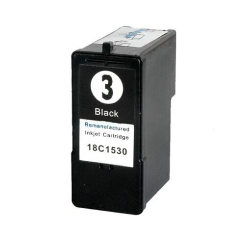 Remanufactured Lexmark X2580 18C1530E Black Ink Ctg No 3 [R-LX3(18C1530)]
