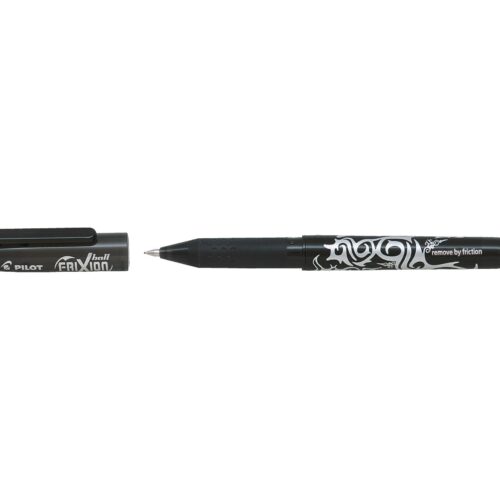 Pilot FriXion Erasable Gel Ink Rollerball Pen Black - Medium Tip (12)