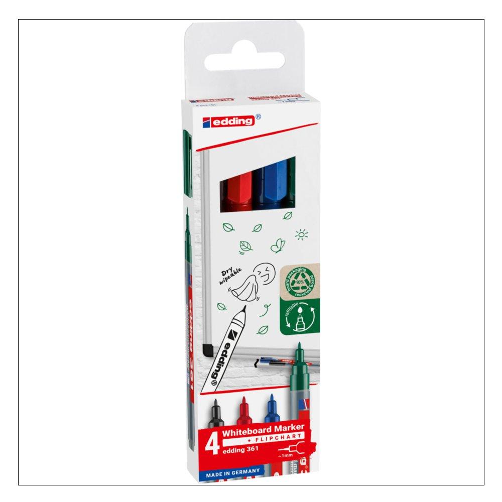e-361/4 S Whiteboard Marker Set (4)