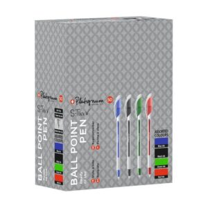Snopake S-Tixx Multicoloured Ball Point Pen - 1 Box of 50 pens