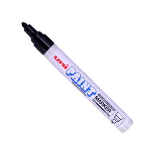 Uni-ball PX-20 Paint Markers Medium Bullet Tip Black Pack of 12