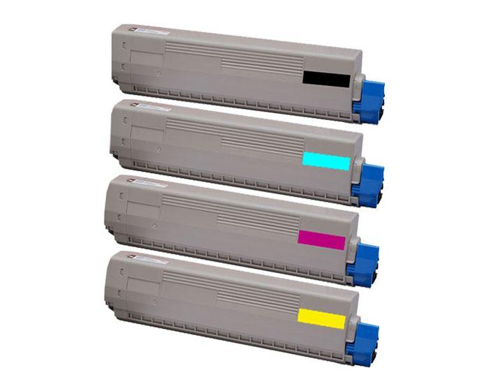 Remanufactured OKI C801 Yellow Toner 44643001