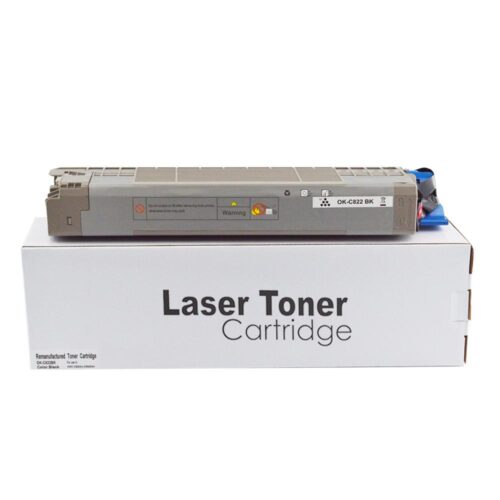 Remanufactured OKI C822 Black Toner 44844616