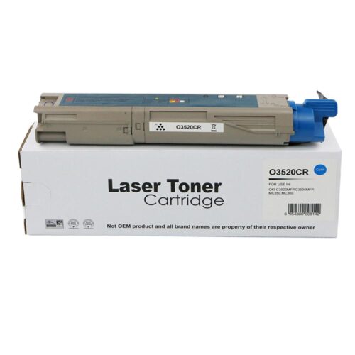 Remanufactured OKI C3520 Cyan Toner 43459323