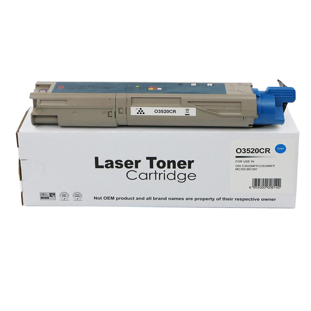 Remanufactured OKI C3520 Cyan Toner 43459323