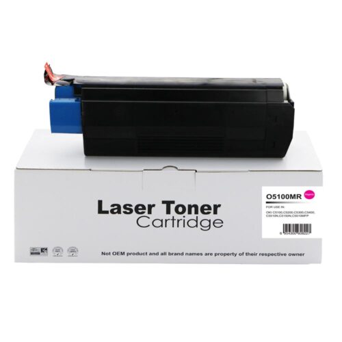 Remanufactured OKI C5300 Magenta Toner 42127406