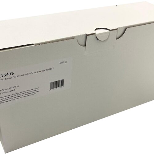 Remanufactured OKI ES5432 Yellow Toner Cartridge 46490621