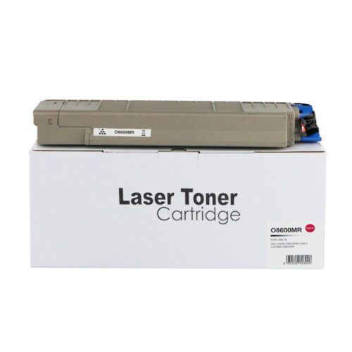 Remanufactured OKI C8600 Magenta Std Yield Toner 43487710