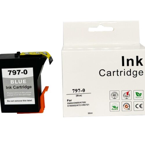 Compatible Pitney Bowes DM50 Blue Ink 797-0 also for K780001 2