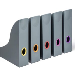 Durable VARICOLOR Magazine Rack Assorted (5)