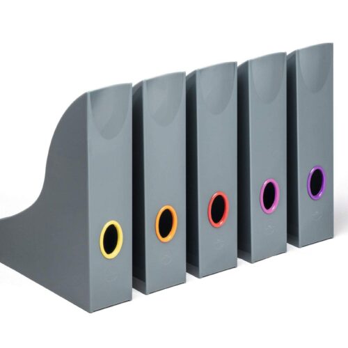 Durable VARICOLOR Magazine Rack Assorted (5)