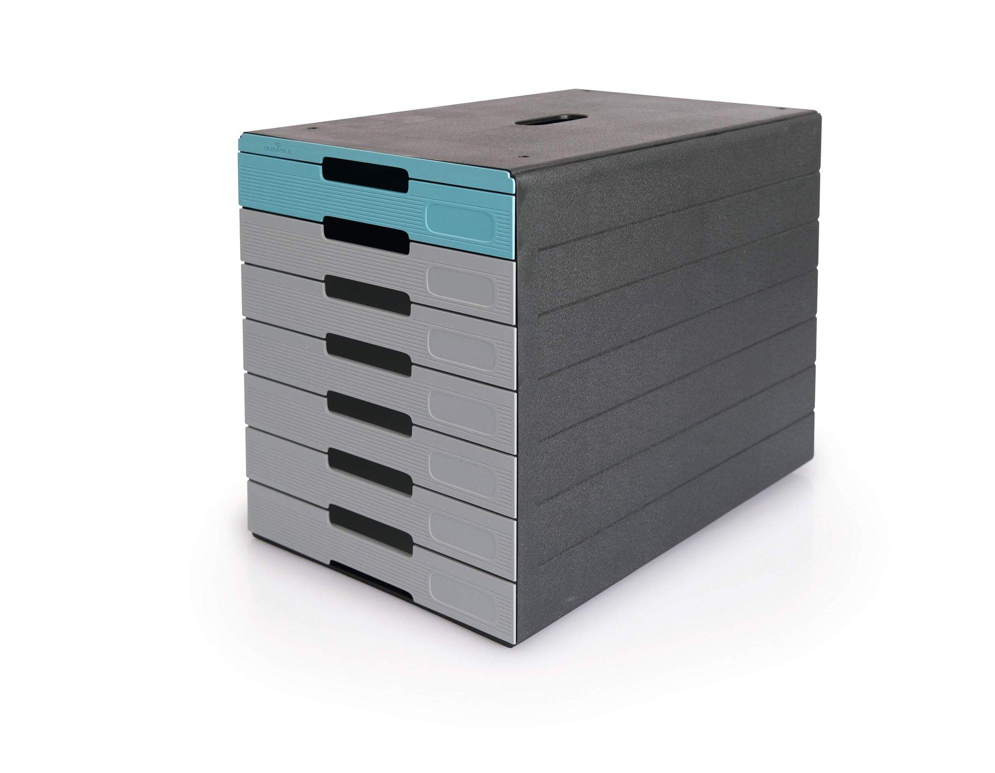 Durable IDEALBOX ECO 7 Drawer Box | Blue