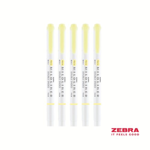 Zebra MILDLINER Double Ended Fluorescent Yellow Box Highlighter 10