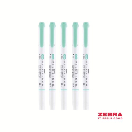 Zebra MILDLINER Double Ended Fluorescent Green Highlighter Box 10