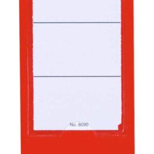 Durable ORDOFIX Spine Label 60mm Red (10)