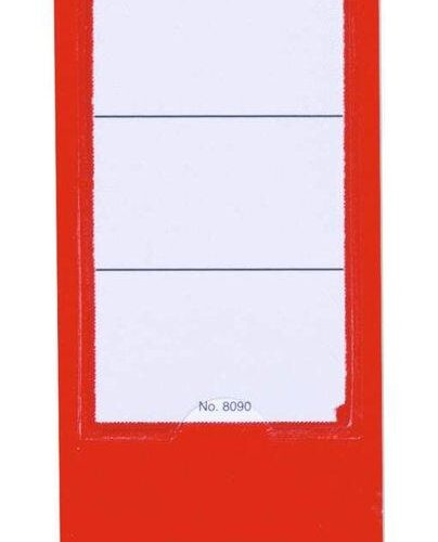 Durable ORDOFIX Spine Label 60mm Red (10)