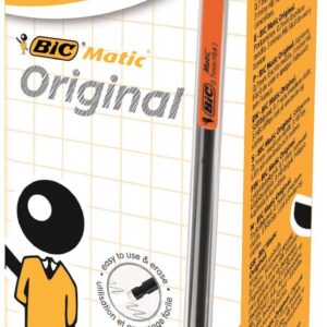 BIC Matic Classic Mechanical Pencil Assorted Colour Barrel Pack of 12