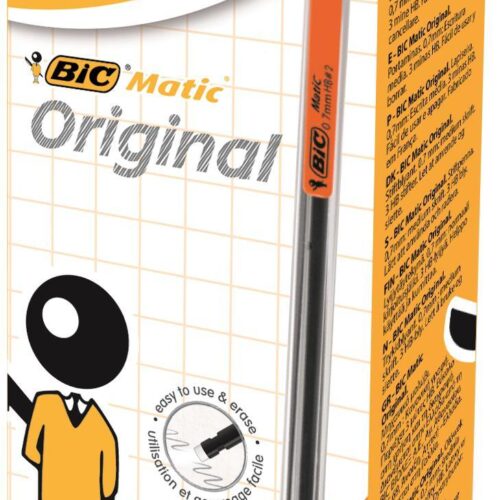 BIC Matic Classic Mechanical Pencil Assorted Colour Barrel Pack of 12