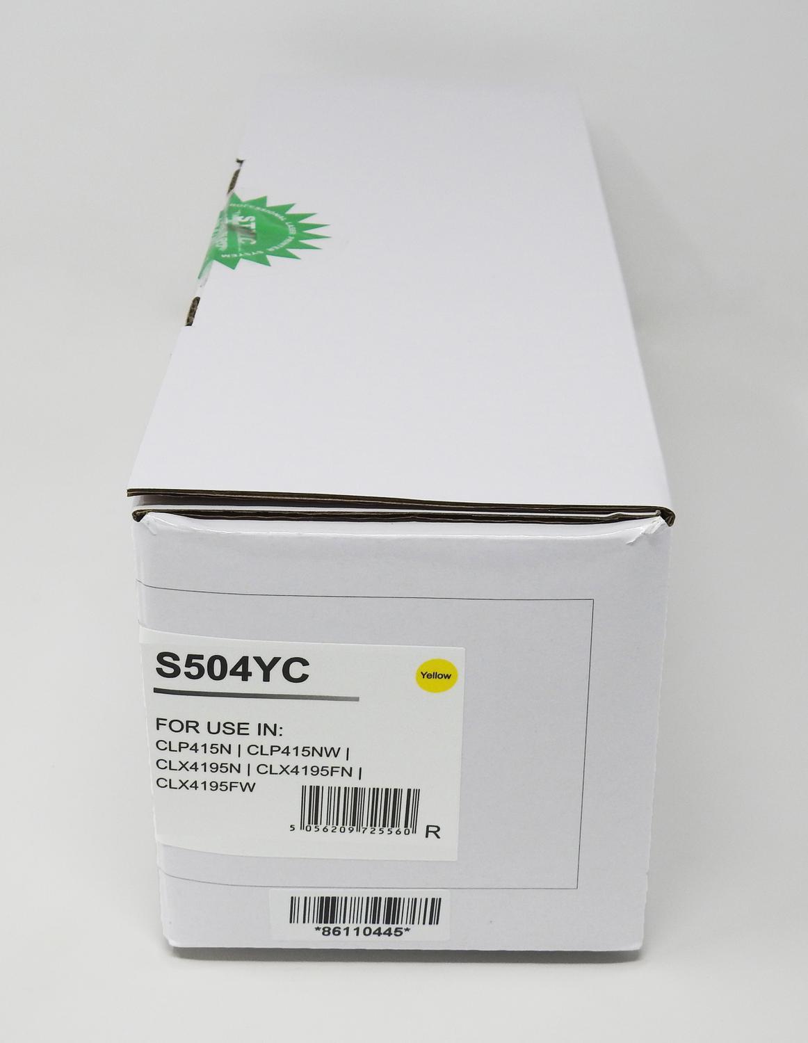 Compatible Samsung CLP415 Yellow Toner CLT-Y504S HP SU502A