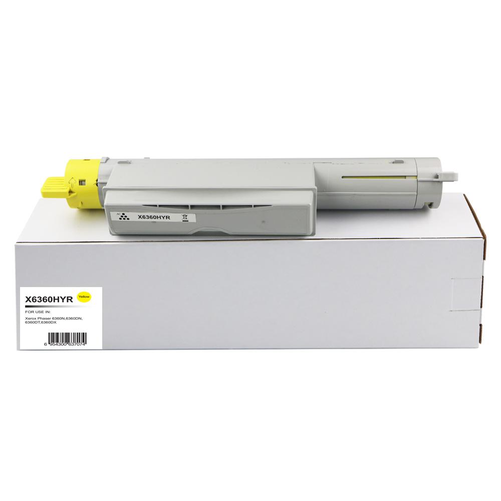 Remanufactured Xerox Phaser 6360 Yellow High Yield Toner 106R01220
