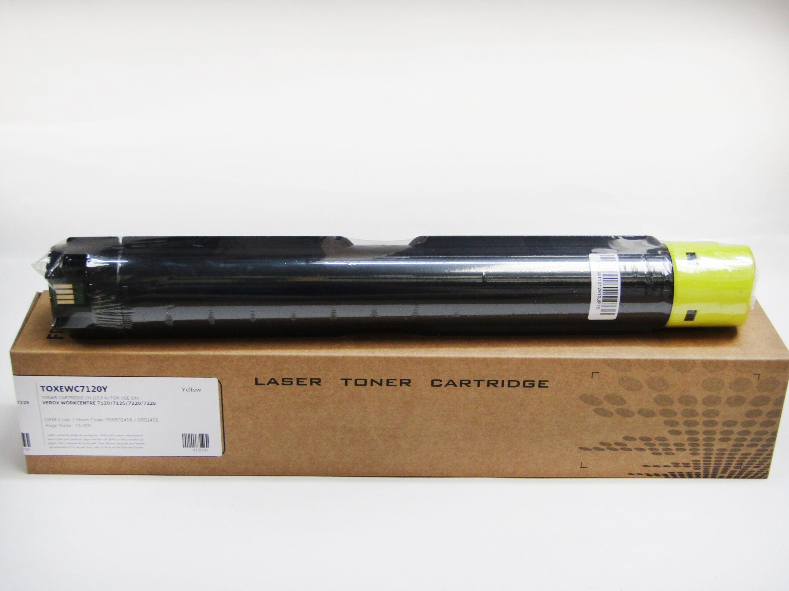 Compatible Xerox WorkCentre 7120 Yellow Toner 6R01458