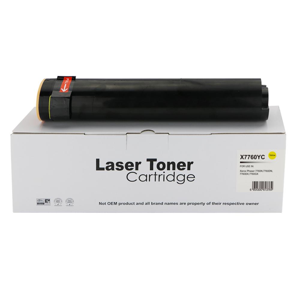 Compatible Xerox Phaser 7760 Hi Cap Yellow Toner 106R01162