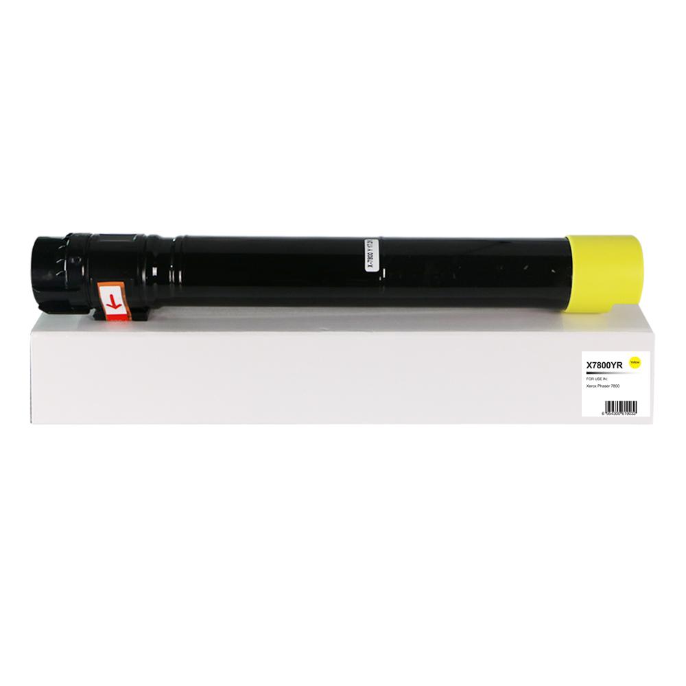 Remanufactured Xerox Phaser 7800 Hi Cap Yellow Toner 106R01568