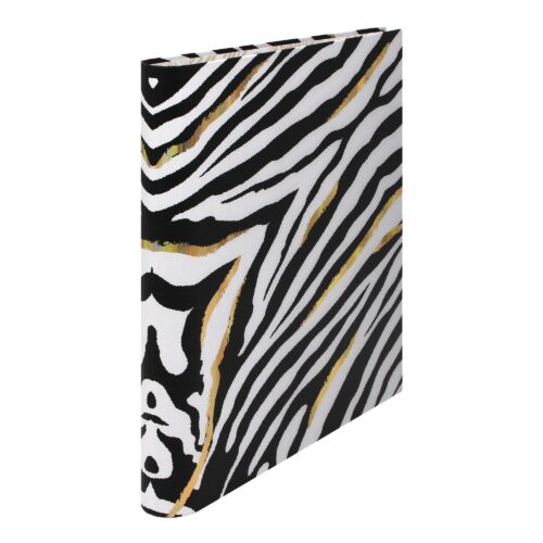 Pukka Pad Wild Roll Bound Ring binder Zebra - Preloaded with Wild A4 5 Part Divider