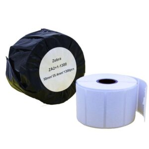 Compatible Zebra White Small Address Paper Labels Roll 1300 pcs (ZA2X1-1300)