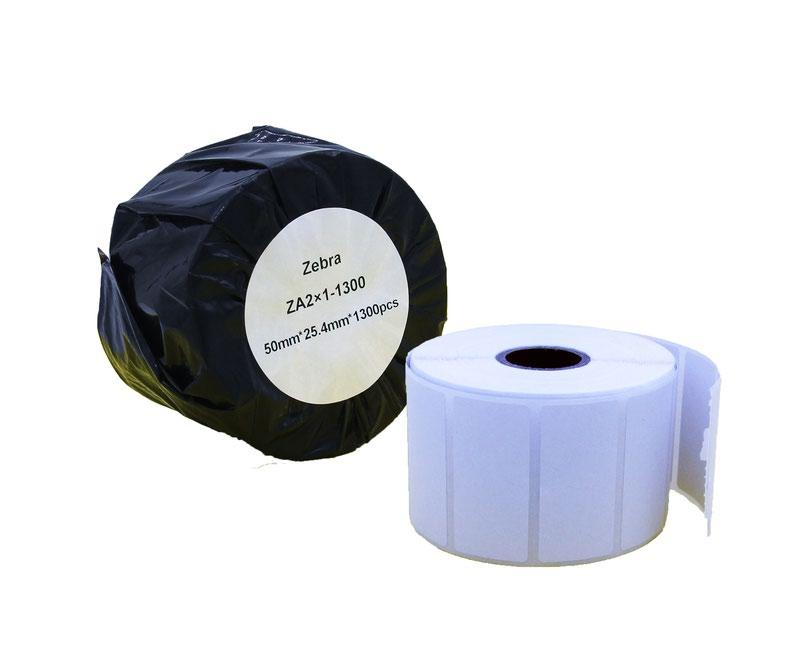 Compatible Zebra White Small Address Paper Labels Roll 1300 pcs (ZA2X1-1300)