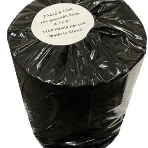 Compatible Zebra White Shipping Paper Labels Roll 1100 pcs (ZA4x2.5-1100)