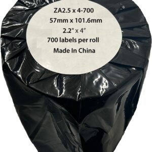 Compatible Zebra White Labels Roll 500 pcs (ZA2.25x4-700