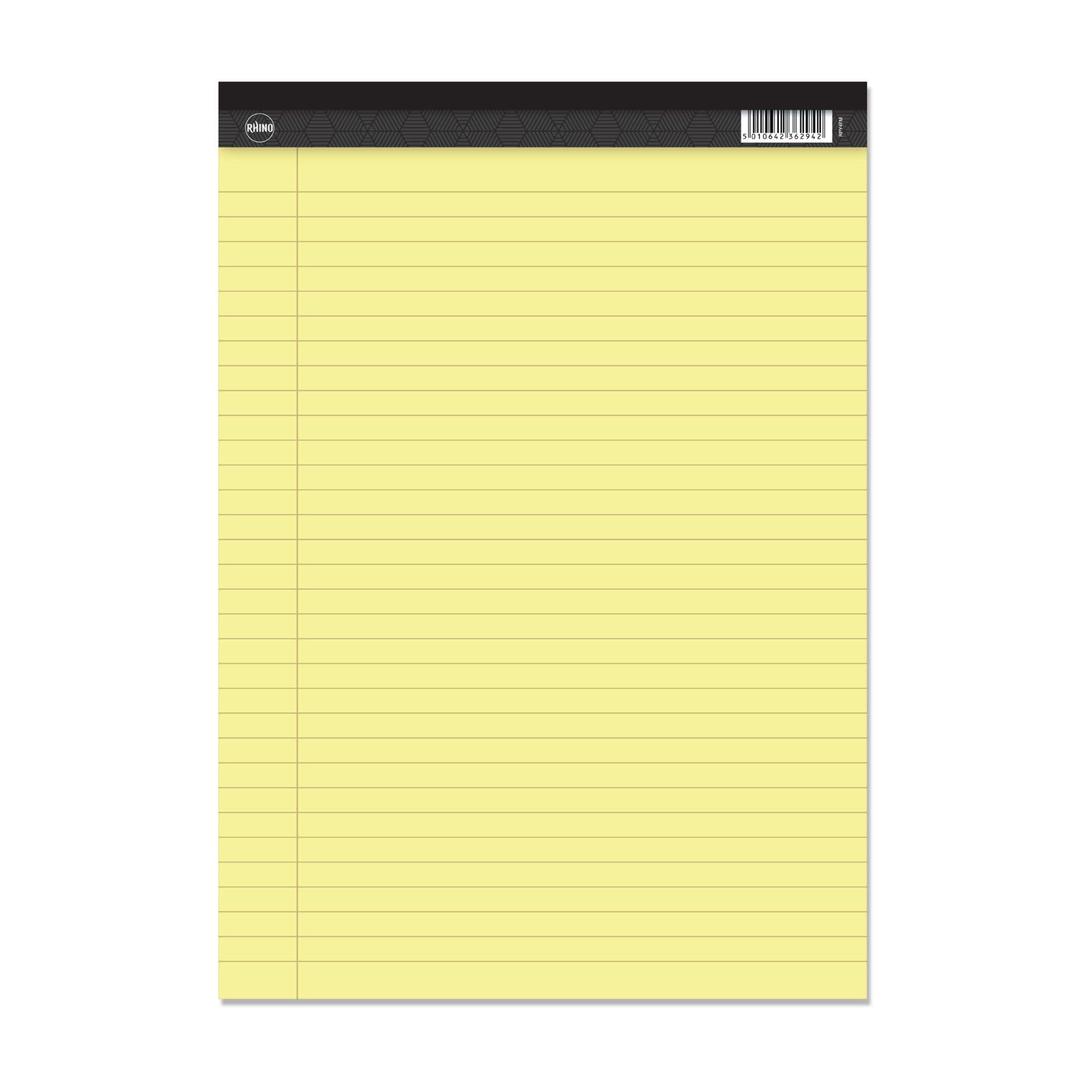 RHINO A4 Perforated Legal Pad 50 Leaf F8M (Pack of 10)