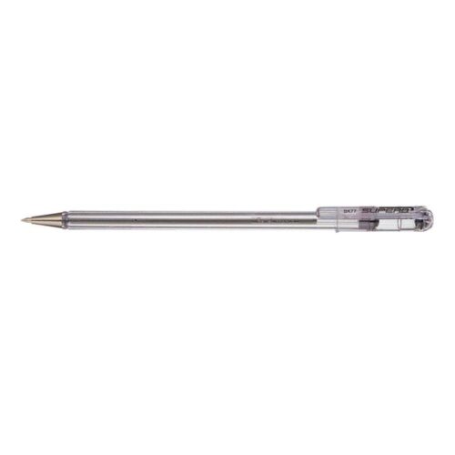 Pentel Superb Fine Black Ballpoint Pens Pack of 12