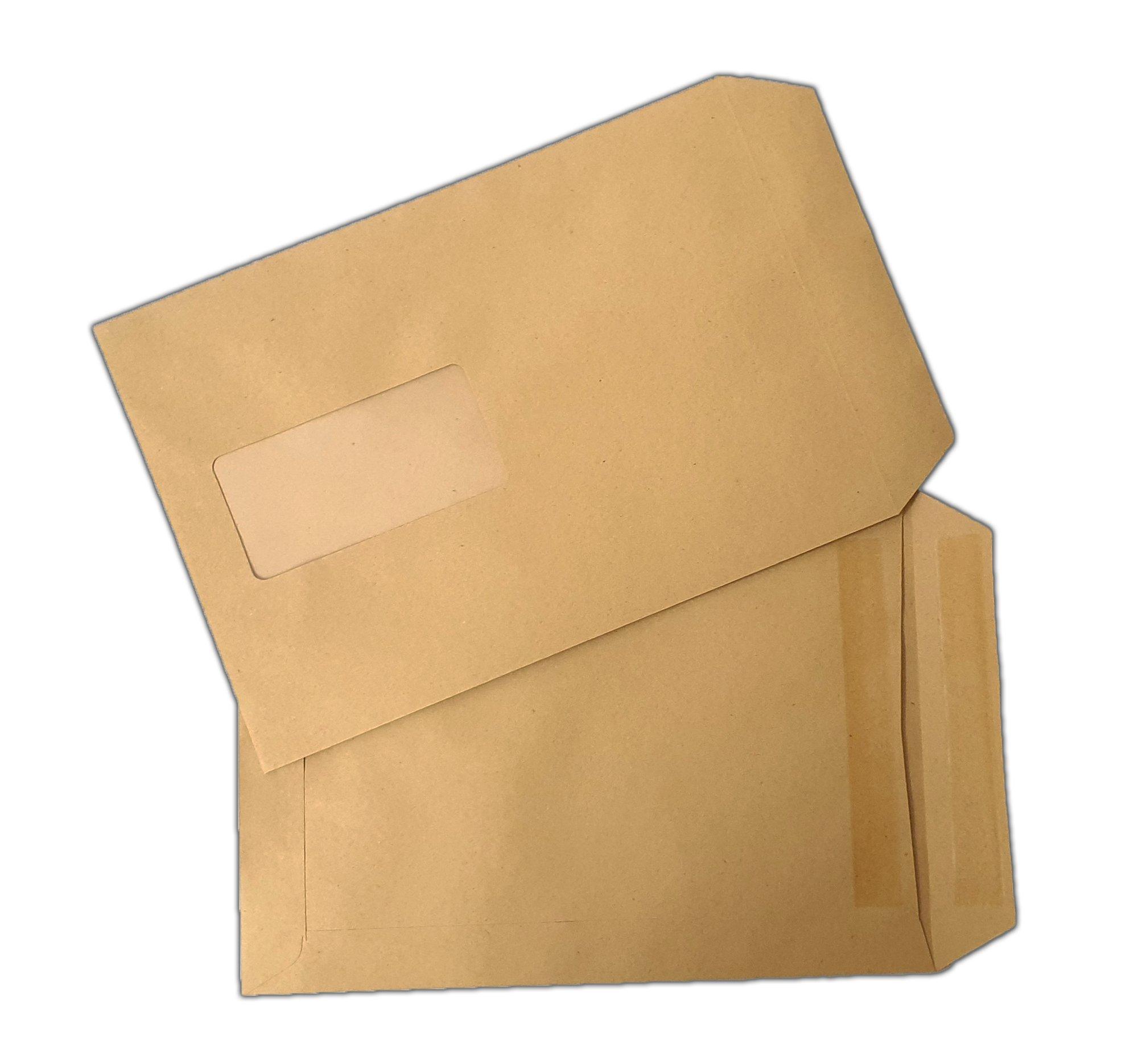 C5 Envelopes Window Self Seal 90gsm Manilla (Pack of 500)