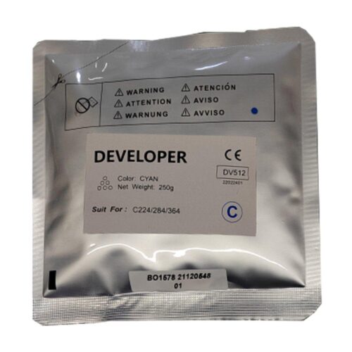 Compatible Konica Minolta DV512 Cyan Developer Bag