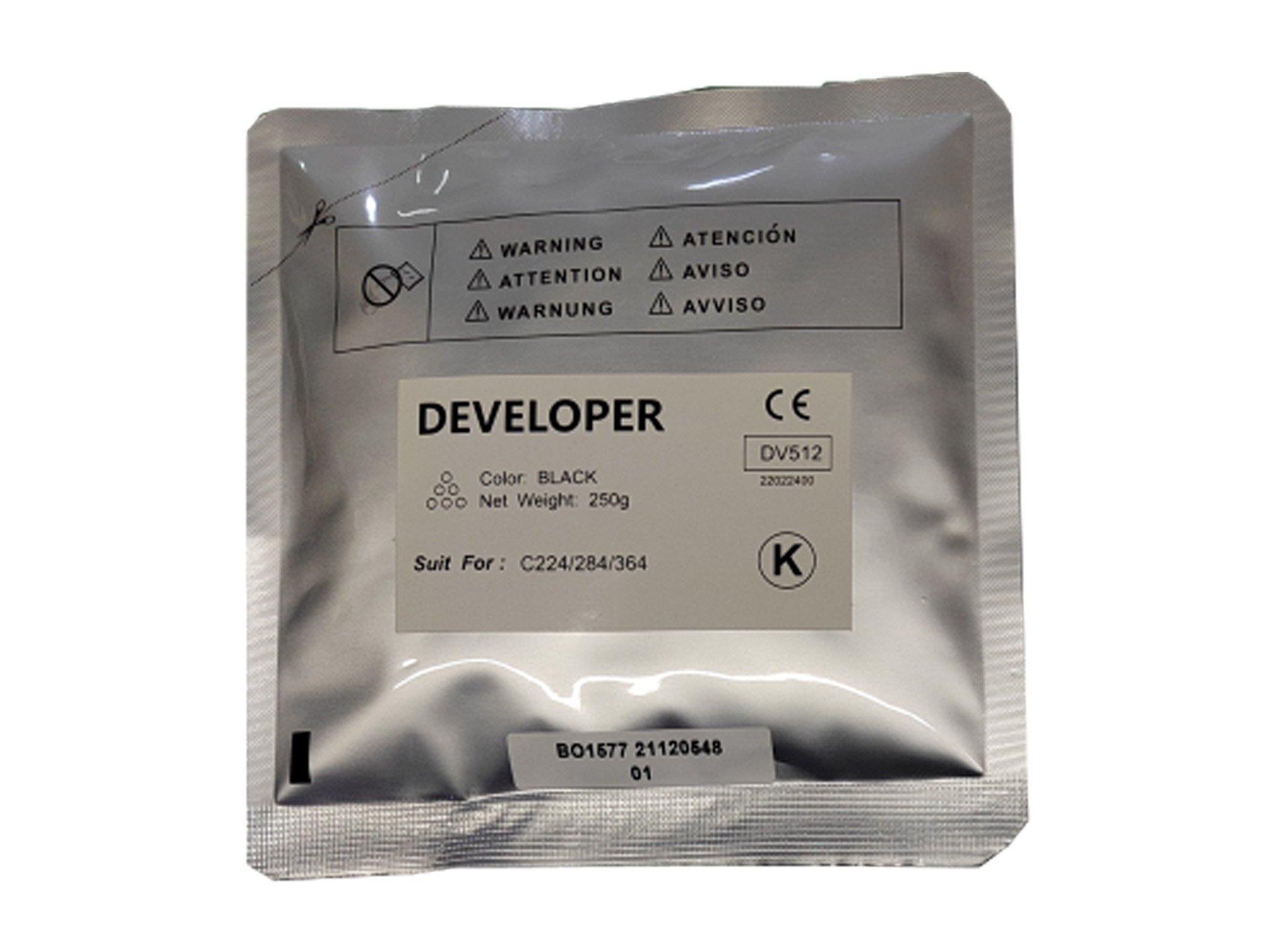 Compatible Konica Minolta DV512 Black Developer Bag