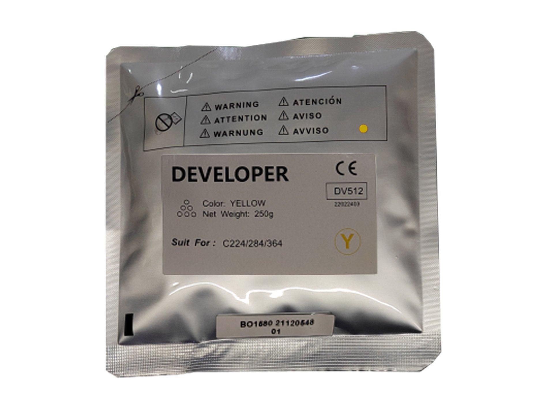Compatible Konica Minolta DV512 Yellow Developer Bag