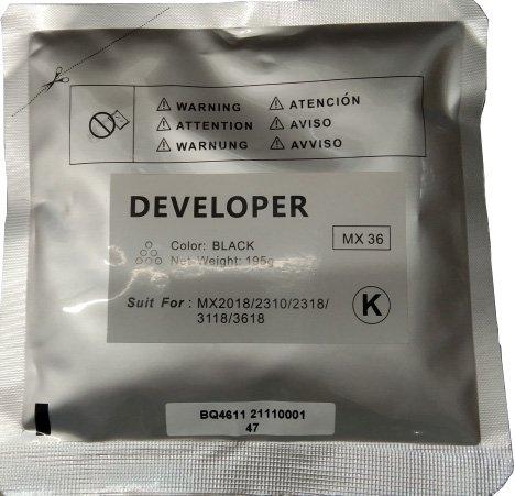 Compatible Sharp MX36 Black Developer Bag